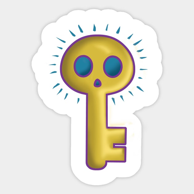 Skeleton Key Sticker by PsychicCat